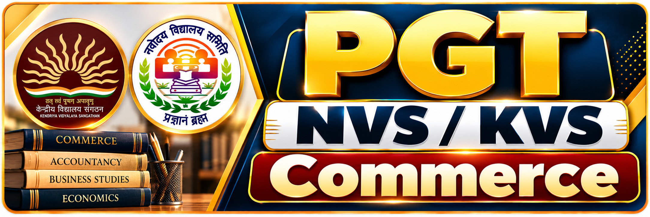 KVS & NVS PGT Commerce coaching course at Srijjan Institute